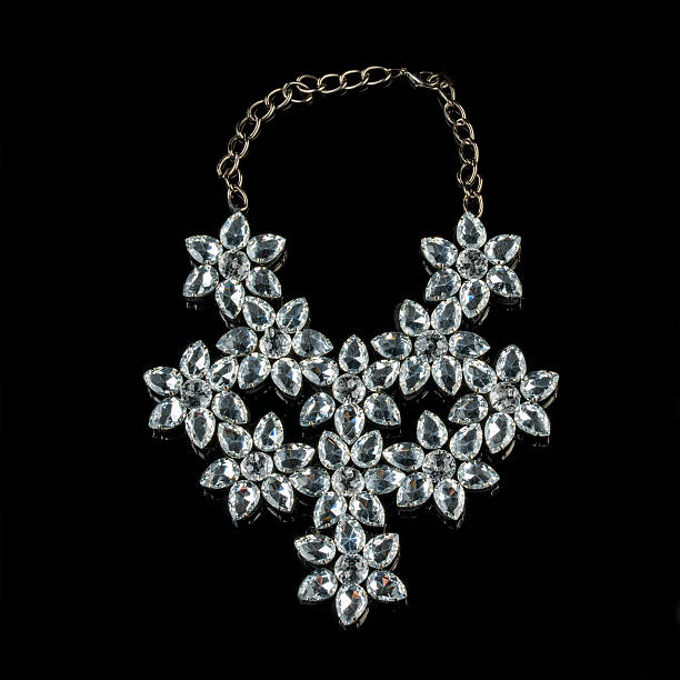 istock necklace on a black background 502347724