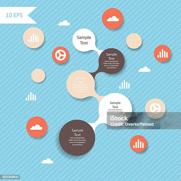 Vector Colorful Metaball Round Diagram Infographics Stock Illustration - Download Image Now