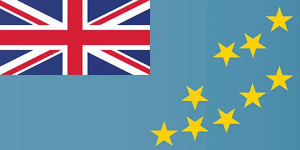 Vector illustration of Tuvalu Flag