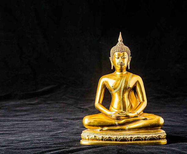 istock buddha statue isolated on black background 502349646