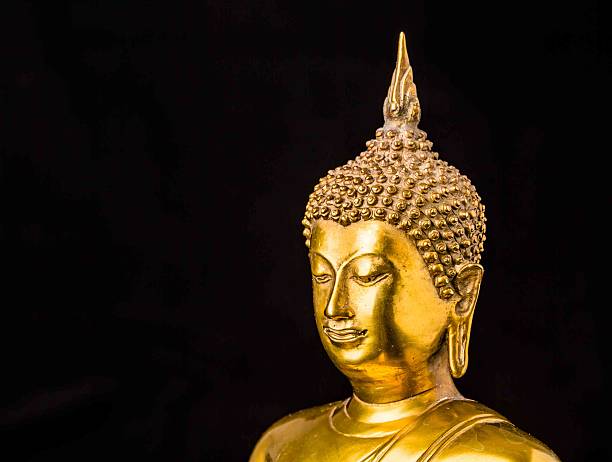 istock buddha statue isolated on black background 502350218