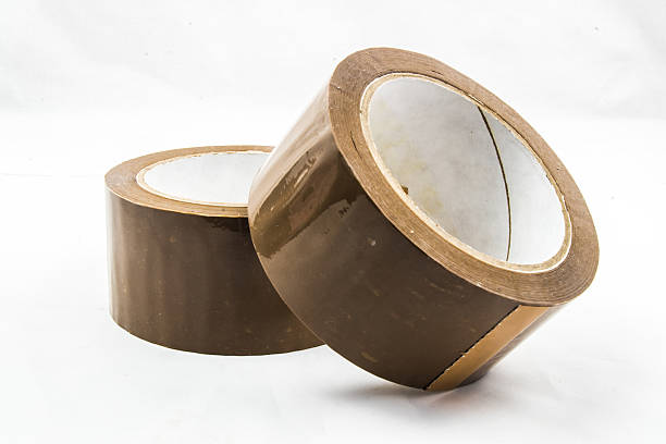 istock roll of brown sticky duct  tape on white background 502351246