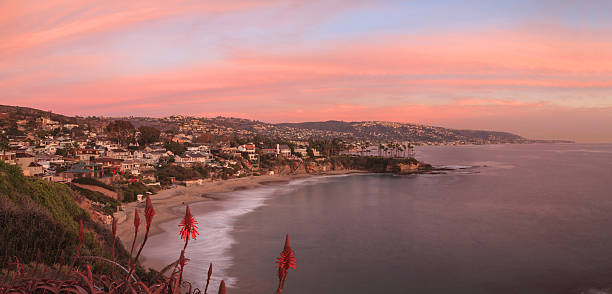 istock Crescent Bay beach at sunset in Laguna Beach 502353256