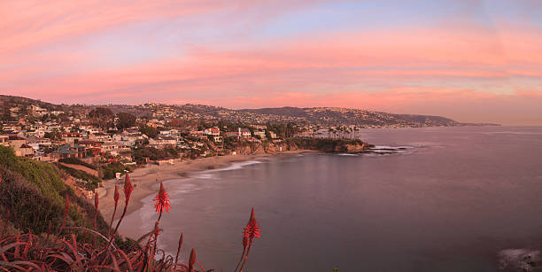 istock Crescent Bay beach at sunset in Laguna Beach 502353278