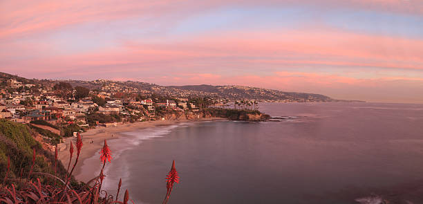istock Crescent Bay beach at sunset in Laguna Beach 502353302