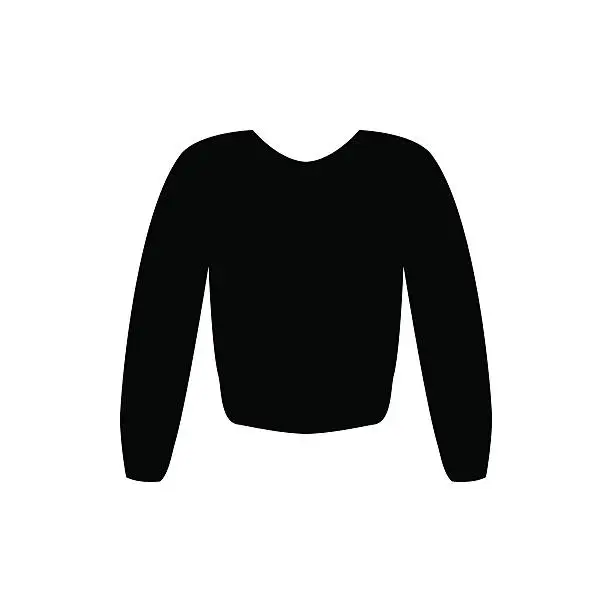 Vector illustration of Clothing sweater pictogram. Icon Vector illustration