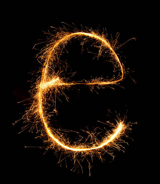 Sparkler firework light alphabet e (Small Letters) at night Sparkler firework light alphabet e (Small Letters) at night background fire letter e stock pictures, royalty-free photos & images