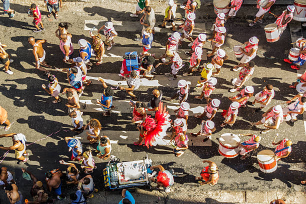 street 사육제 리우데자네이루 - rio de janeiro carnival samba dancing dancing 뉴스 사진 이미지