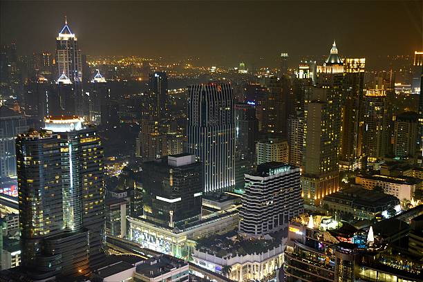 istock Bangkok cityscape by night, Thailand 502358478