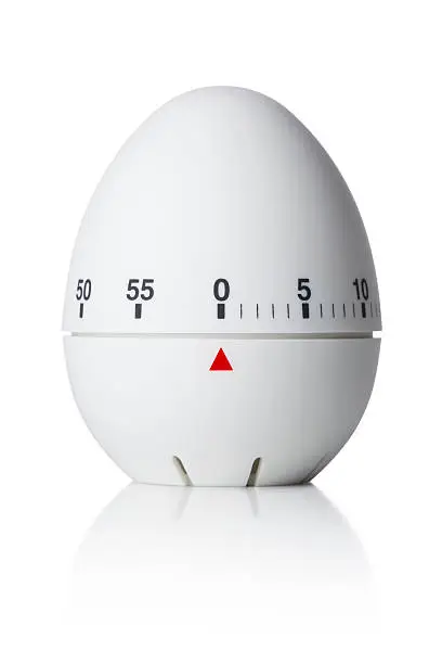 Kitchen egg timer. Photo with clipping path.