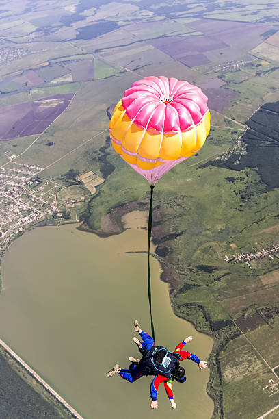 istock Skydiving photo. Tandem. 502359438
