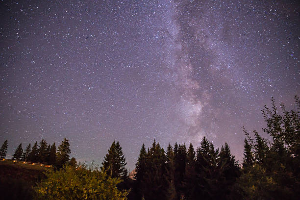 istock Wonderful clear Milky Way at night 502359642