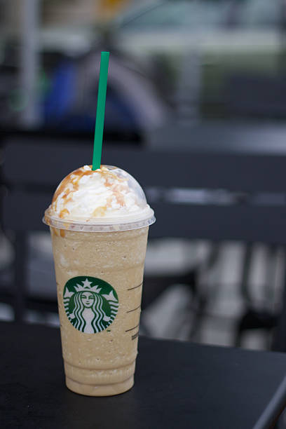 Large Iced Starbucks Drink stock photo