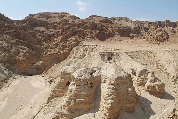 Qumran cave, Judea desert in Israel