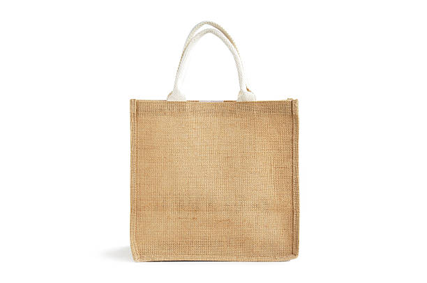 istock Hessian or jute reusable shopping bag 502376915