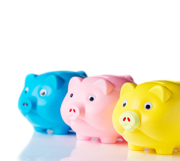istock Piggy bank on white background 502377841