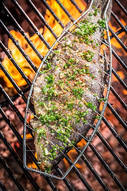 Photo of Baked fish on fire