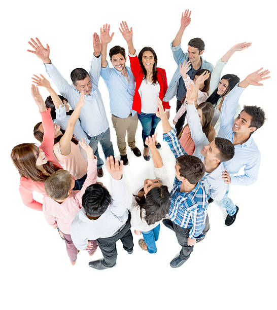 istock Excited group of people 502382885