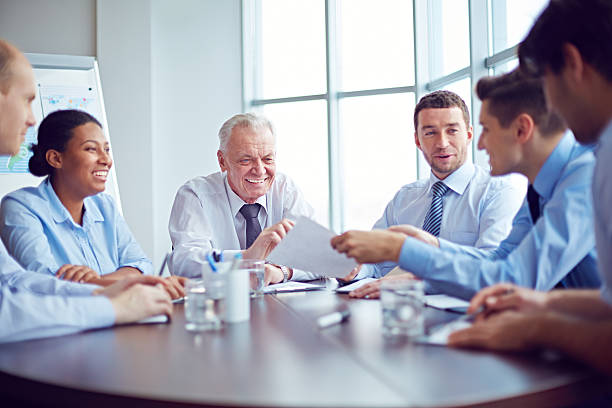 istock Discussing business results 502383422