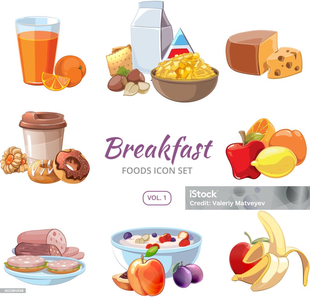 Ilustración de Desayuno Alimentos Iconos De Estilo De Dibujos Animados y más Vectores Libres de Derechos de 2015 - iStock Ilustración de Desayuno Alimentos Iconos De Estilo De Dibujos Animados y más Vectores Libres de Derechos de 2015 - iStock