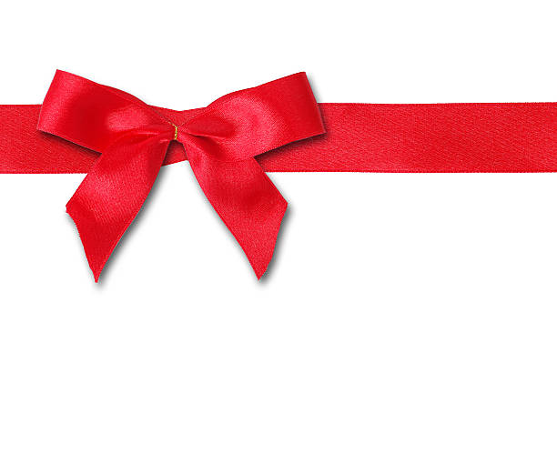 istock red ribbon and bow on isolated white background 502385836