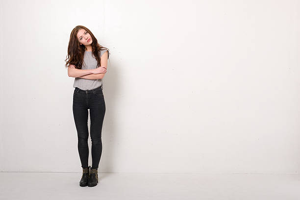 istock Fashion Model Poses With Copy Space 502388464