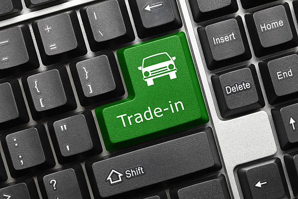 istock Conceptual keyboard - Trade-in (green key) 502389790