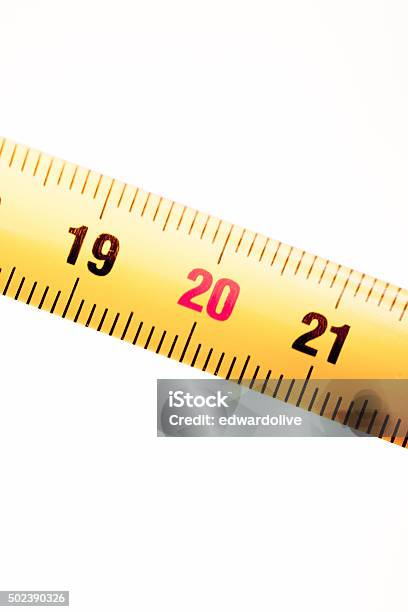 Measuring Tape Ruler Numbers 19 20 21 Stock Photo - Download Image Now -  20-24 Years, Centimeter, Tape Measure - iStock