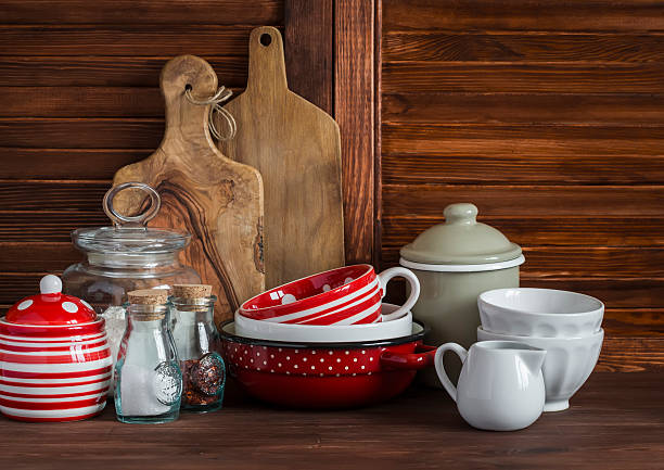 istock Rustic kitchen still life. Vintage crockery 502392766
