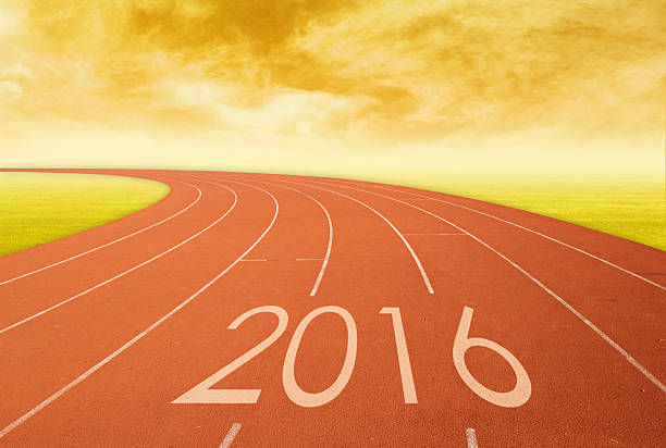 istock 2016 on red racing track with grass 502392788