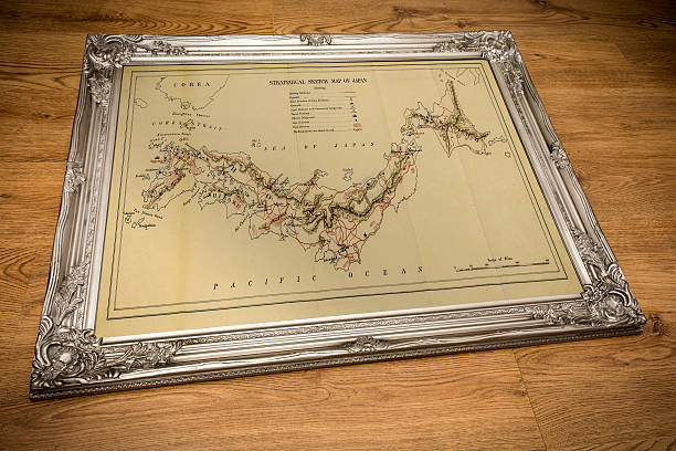 istock Framed Map of Japan 502392886