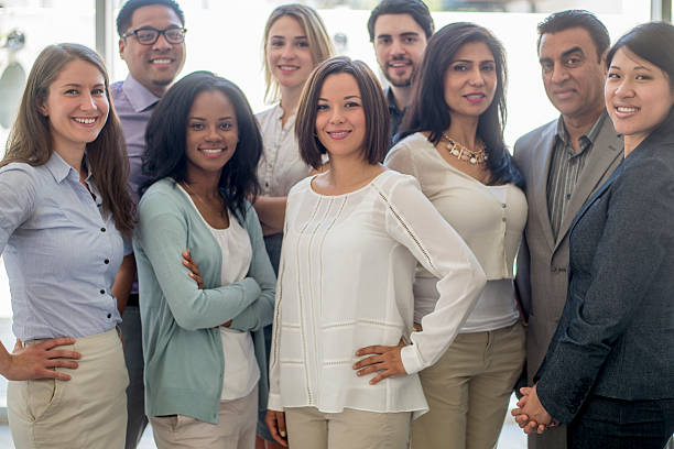 istock Group of Business Professionals Standing Together 502393058