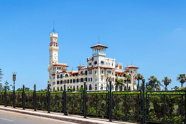 montaza palace à alexandria, en égypte. - farouk i photos et images de collection