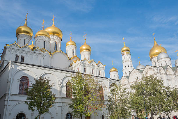 istock Annunciation and Assumption cathedrals of Moscow Kremlin 502395654