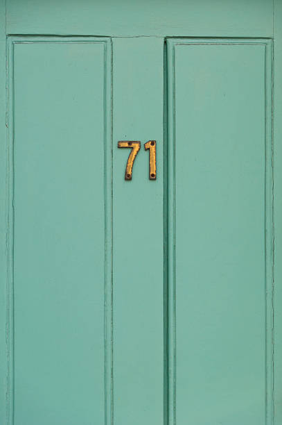 istock Close up of Number 71 502416011