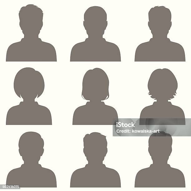 Avatar Stock Illustration - Download Image Now - People, In Silhouette, One Person