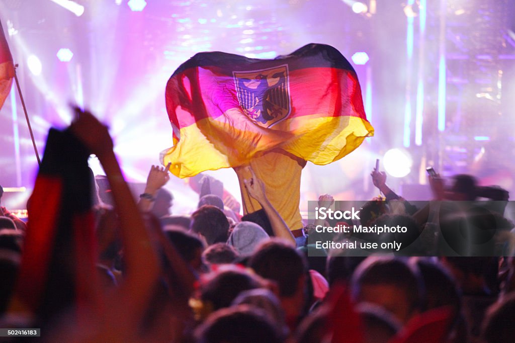 Alemania, wins: Campeonato de la copa mundial de la FIFA 2014 partido, Berlín, Alemania - Foto de stock de Alemania libre de derechos