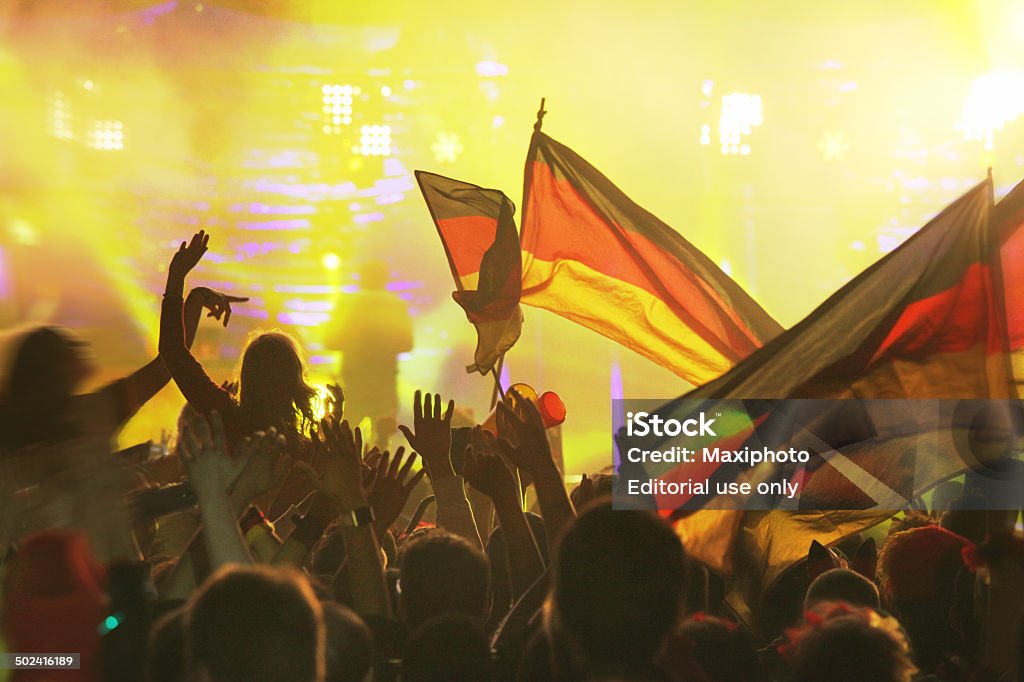 Alemania, wins: Campeonato de la copa mundial de la FIFA 2014 partido, Berlín, Alemania - Foto de stock de 2014 libre de derechos