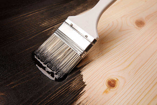 istock Varnishing natural wood 502416848