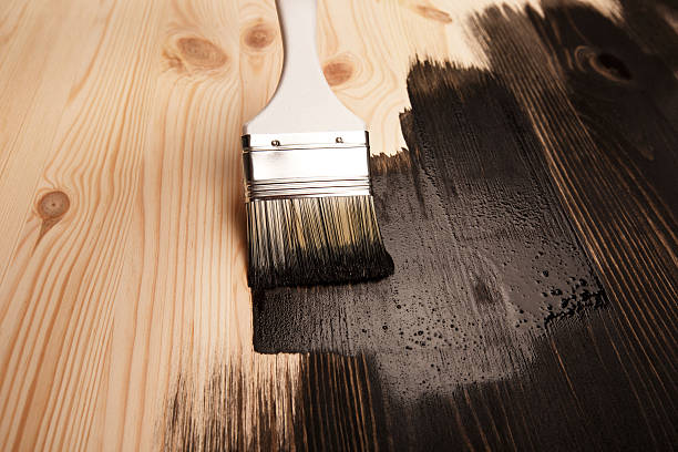 istock Varnishing natural wood 502416866