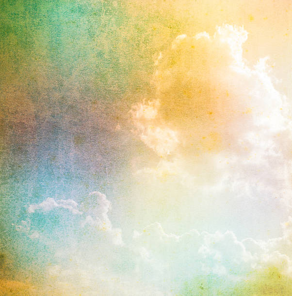 istock sky color on old paper. 502419195
