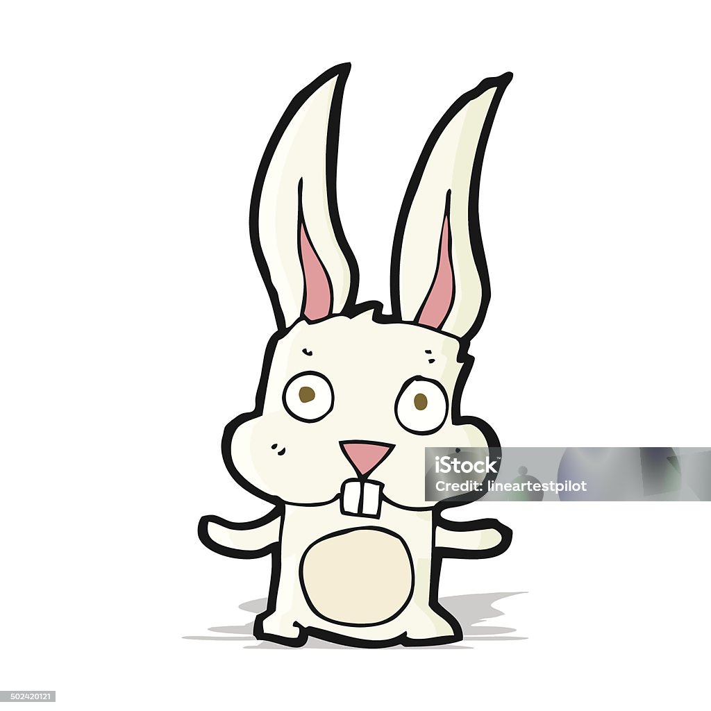 C Rabbit Cartoon Cartoon Rabbit Stock Illustration - Download Image Now - Cheerful, Clip ...