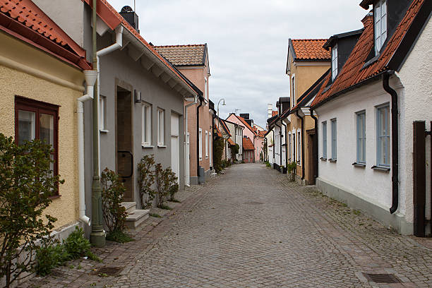 istock Narrow street in Visby, Sweden 502420180