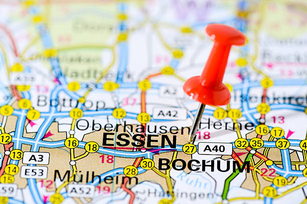istock European cities on map series: Essen 502422459