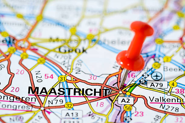 istock European cities on map series: Maastricht 502422501