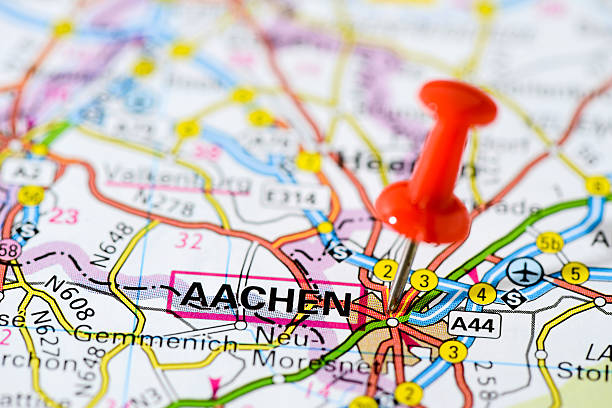 istock European cities on map series: Aachen 502422509