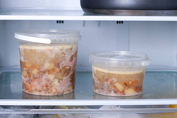 istock Frozen soup in the refrigerator 502422694