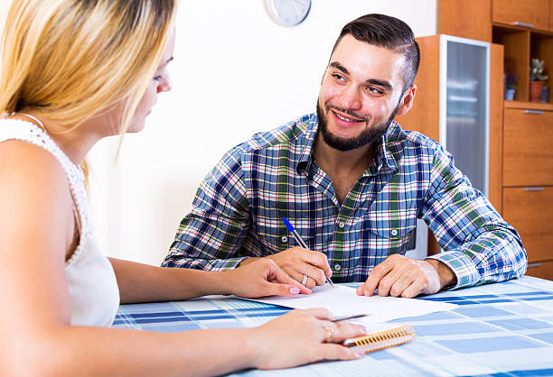 istock Banking agent having bad news 502425856