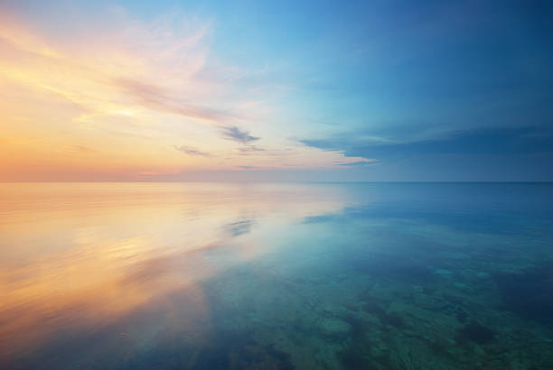 beautiful seascape. - sunrise bildbanksfoton och bilder