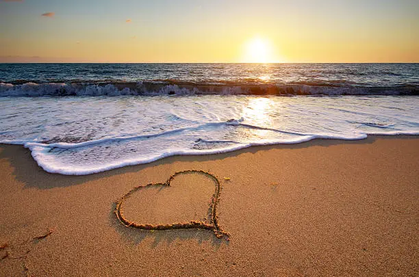 Photo of Heart on beach